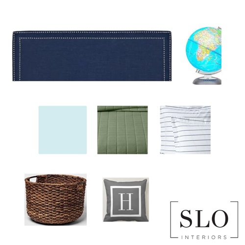 Boys room design board