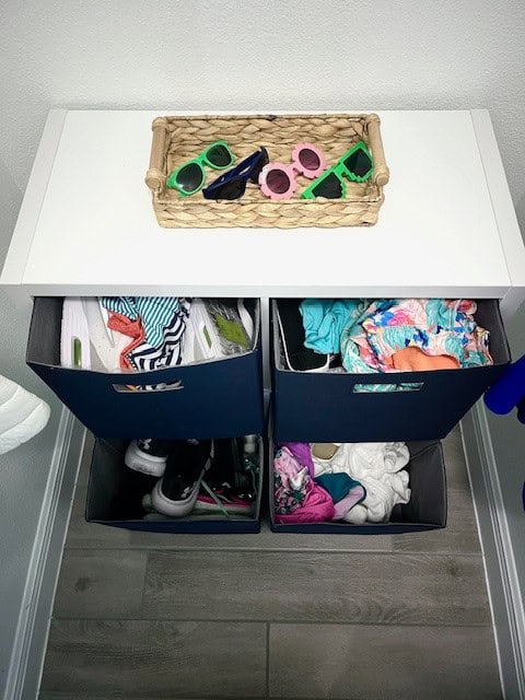 Cub storage drawers open