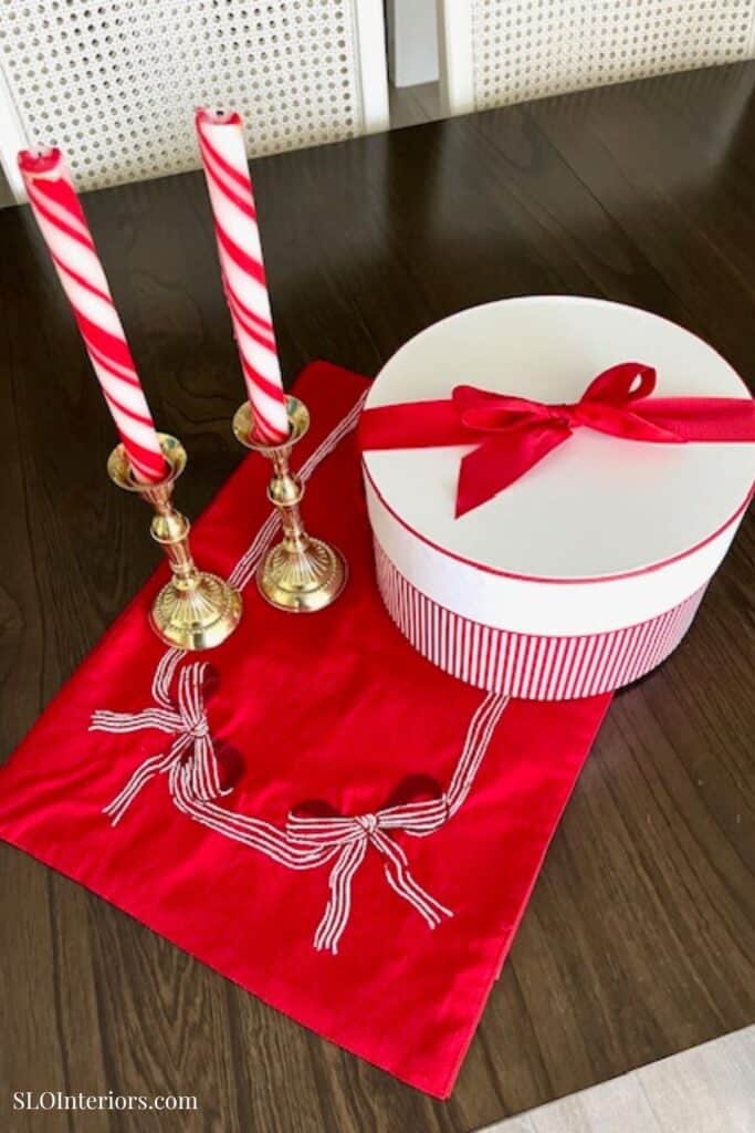Candy cane stripe Christmas Decor