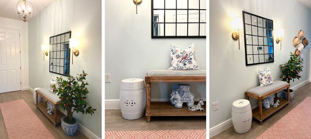 Set of three entryway images