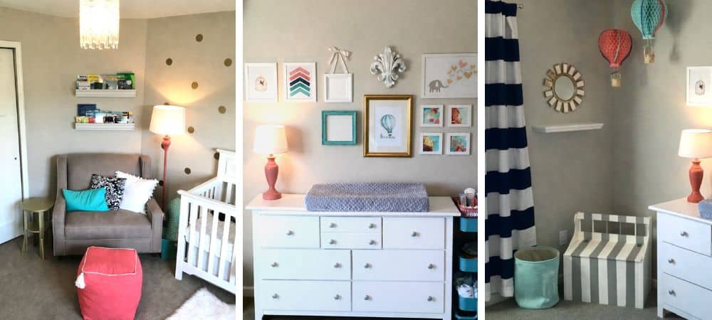 Modern nursery interior with stylish furniture and decor for kids' room design.