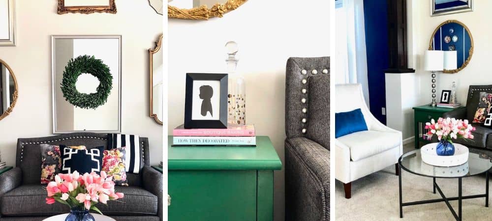 Elegant living room interior with modern decor and stylish furniture, SLO Interiors.